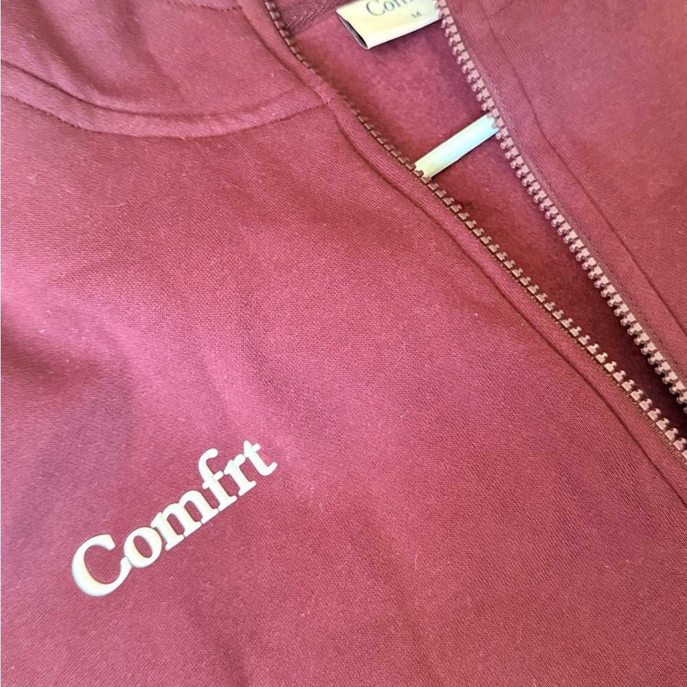 Comfy Maroon Women's Hoodie - Picture 2 of 2